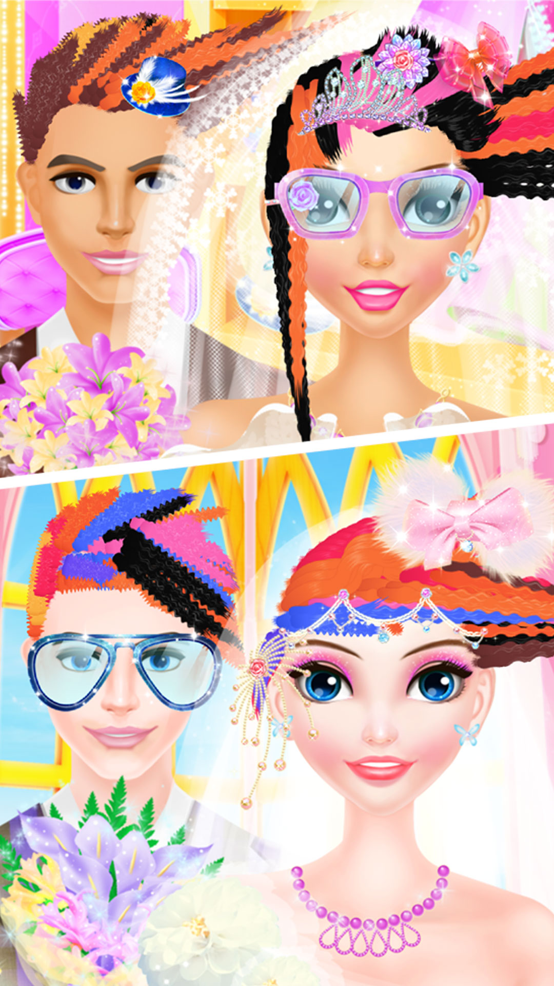 疯狂婚礼发型设计