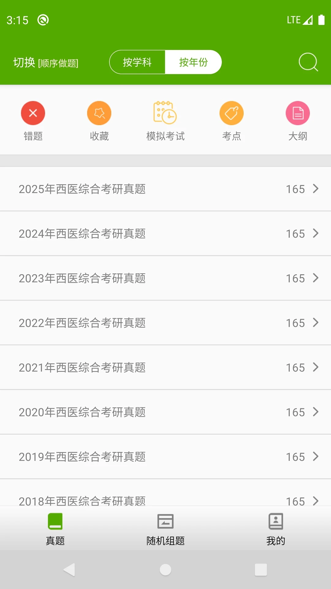 西医综合考研真题
