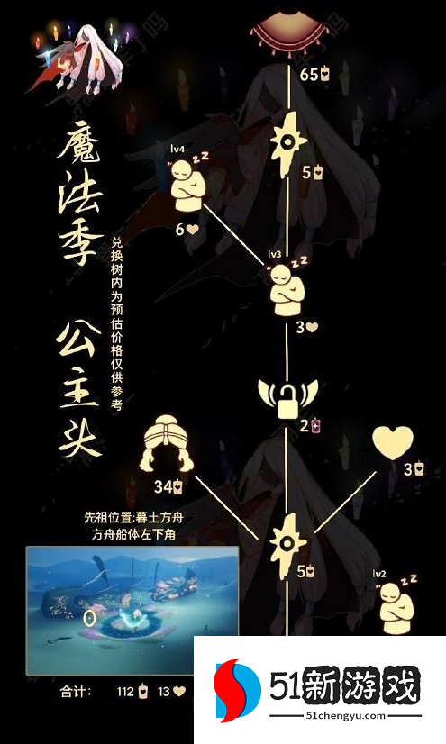 光遇公主头先祖复刻位置分享-2022公主头先祖兑换表一览[多图]图片3