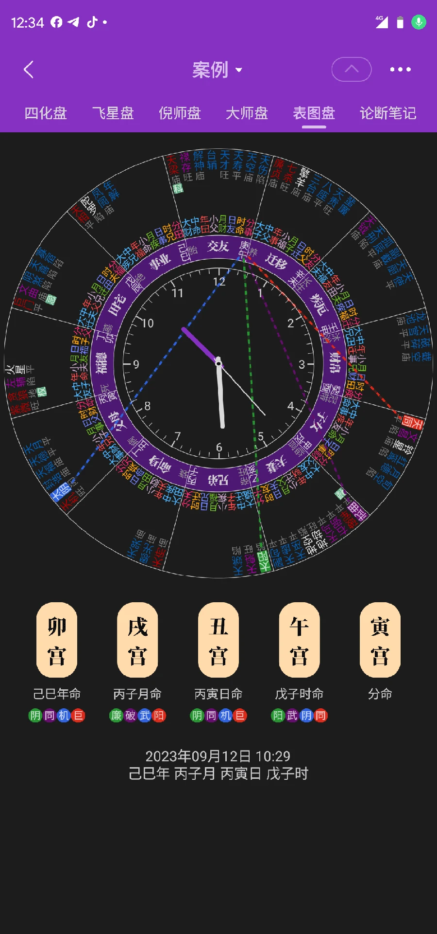 陈抟紫微斗数排盘