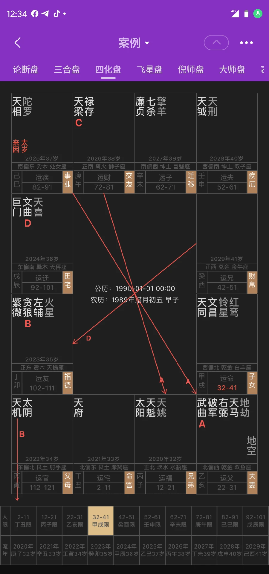 陈抟紫微斗数排盘