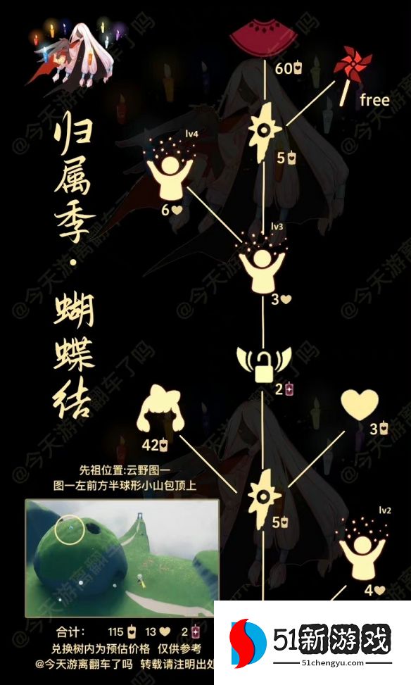 光遇蝴蝶结先祖兑换图2022一览-9.30蝴蝶结先祖复刻兑换表[多图]图片2