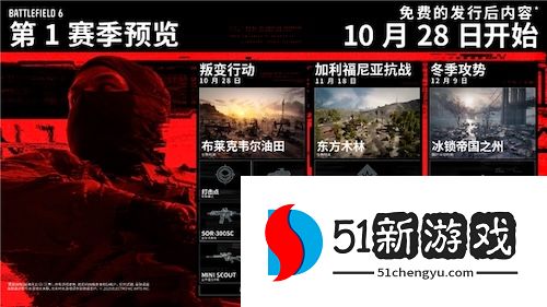 《战地风云6》揭露第1赛季蓝图——10月28日正式开启