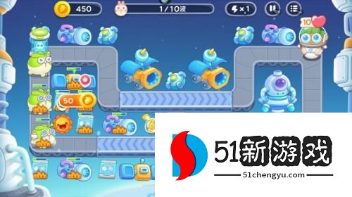 保卫萝卜4攻略：太空穿越53通关步骤介绍[多图]图片2