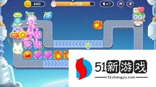 保卫萝卜4攻略：太空穿越53通关步骤介绍[多图]图片4