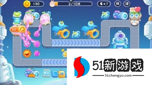 保卫萝卜4攻略：太空穿越53通关步骤介绍[多图]图片3