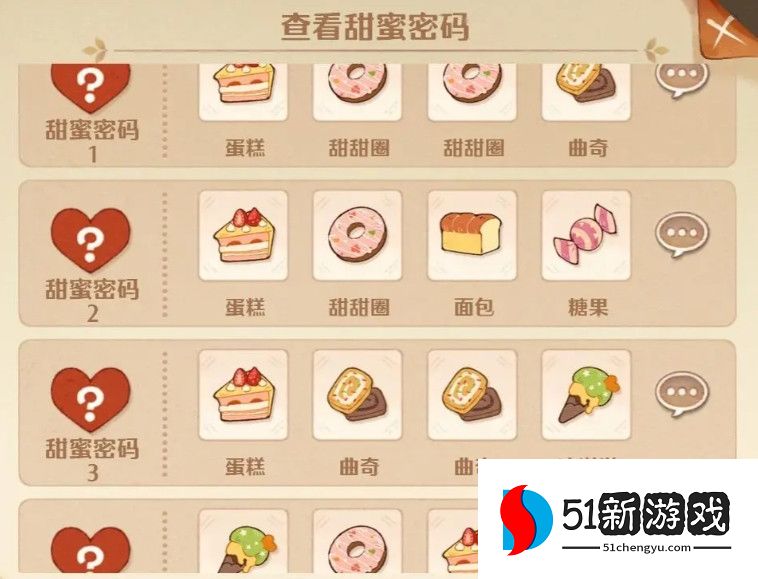 森之国度甜蜜派对密码大全