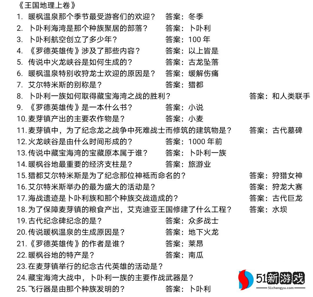 龙之国物语图书馆答题挑战答案大全 图书馆题目答案总汇[多图]图片3