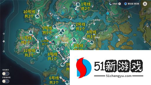 原神玄文兽速刷路线图一览