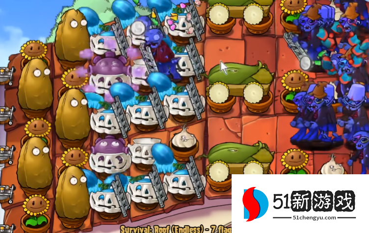 植物大战僵尸无尽版怎么布阵屋顶 植物大战僵尸无尽版怎么布阵屋顶
