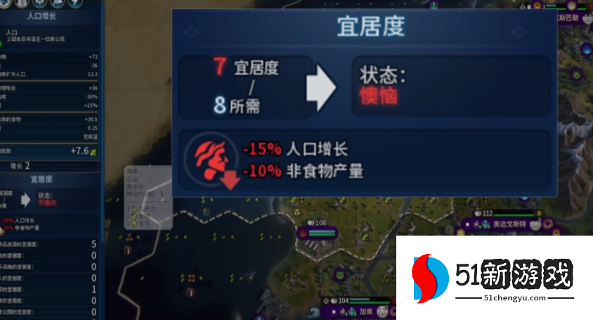 文明6宜居度和什么有关