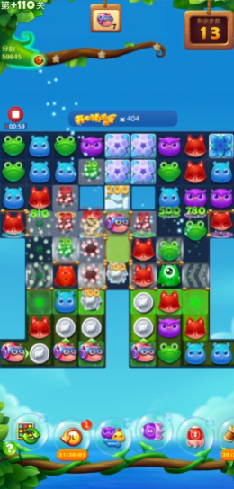 开心消消乐+110关怎么过关