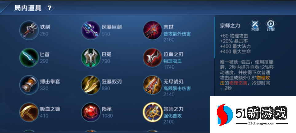 王者荣耀ad瑶最强出装是什么