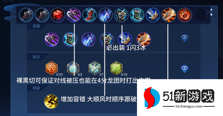 王者荣耀项羽出装铭文怎么搭