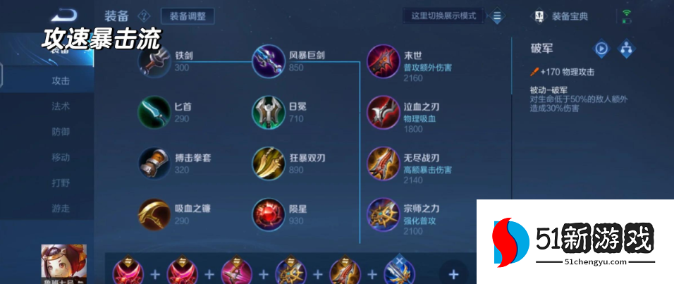 王者荣耀鲁班无铭文秒人出装怎么出