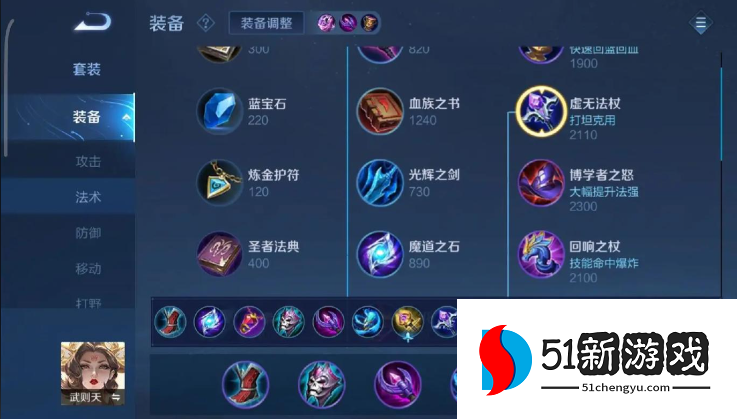 王者荣耀武则天超强出装是什么