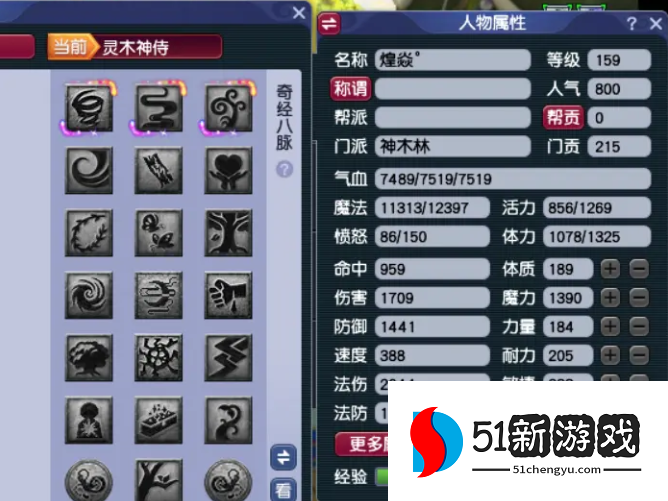 梦幻西游神木林如何点经脉