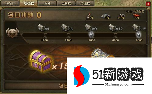 攻城掠地犒赏武将的宝箱是什么 攻城掠地犒赏武将的宝箱是什么