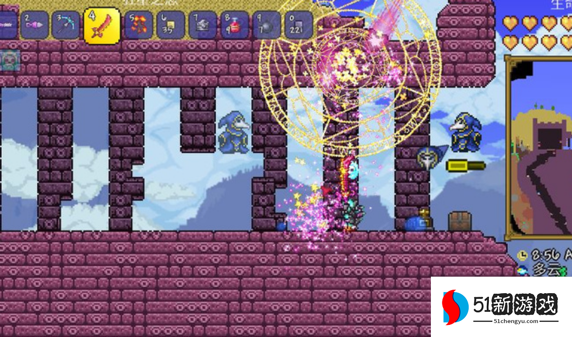 泰拉瑞亚日食用什么武器