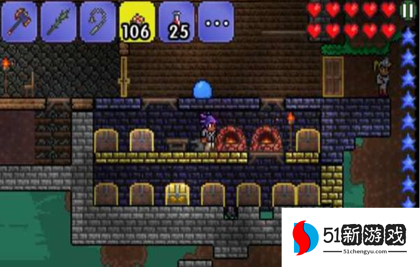 泰拉瑞亚熔炉在哪做