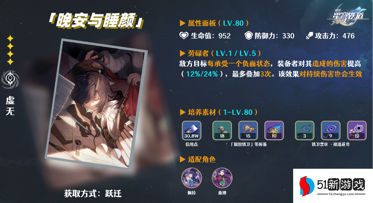 崩坏星穹铁道晚安与睡颜光锥怎么样