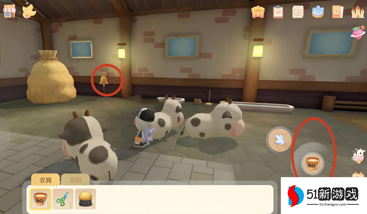 摩尔庄园手游牛棚怎么建设