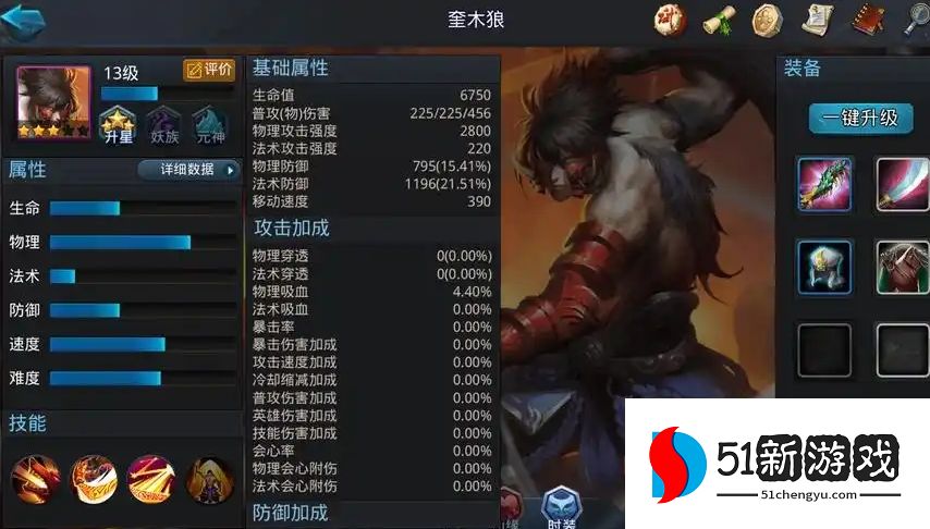 乱斗西游2奎木狼加什么天赋