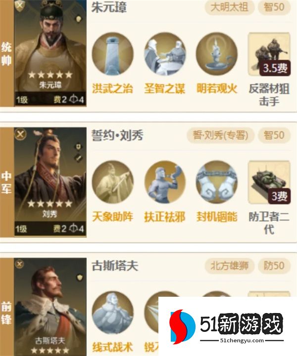 世界启元刘秀传承队伍搭配推荐