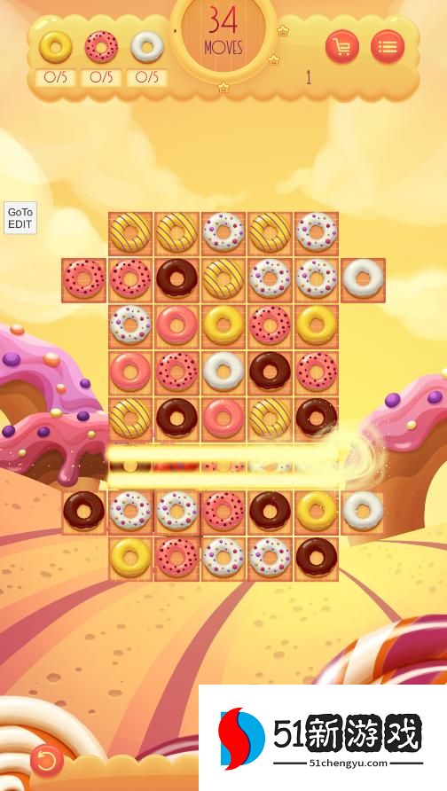 甜甜圈比赛3(Donuts Match 3)
