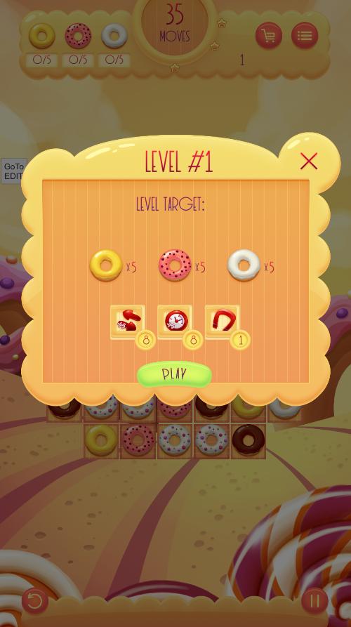 甜甜圈比赛3(Donuts Match 3)