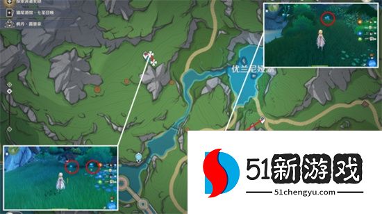 原神湖光铃兰最新高效采集路线图分享