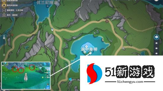 原神湖光铃兰最新高效采集路线图分享